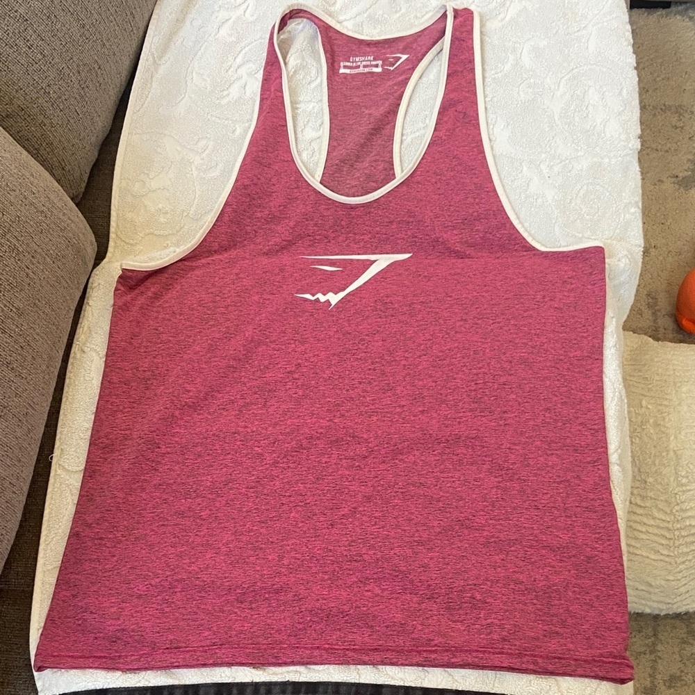Gymshark Men's Heathered Pink Tank Top​​​